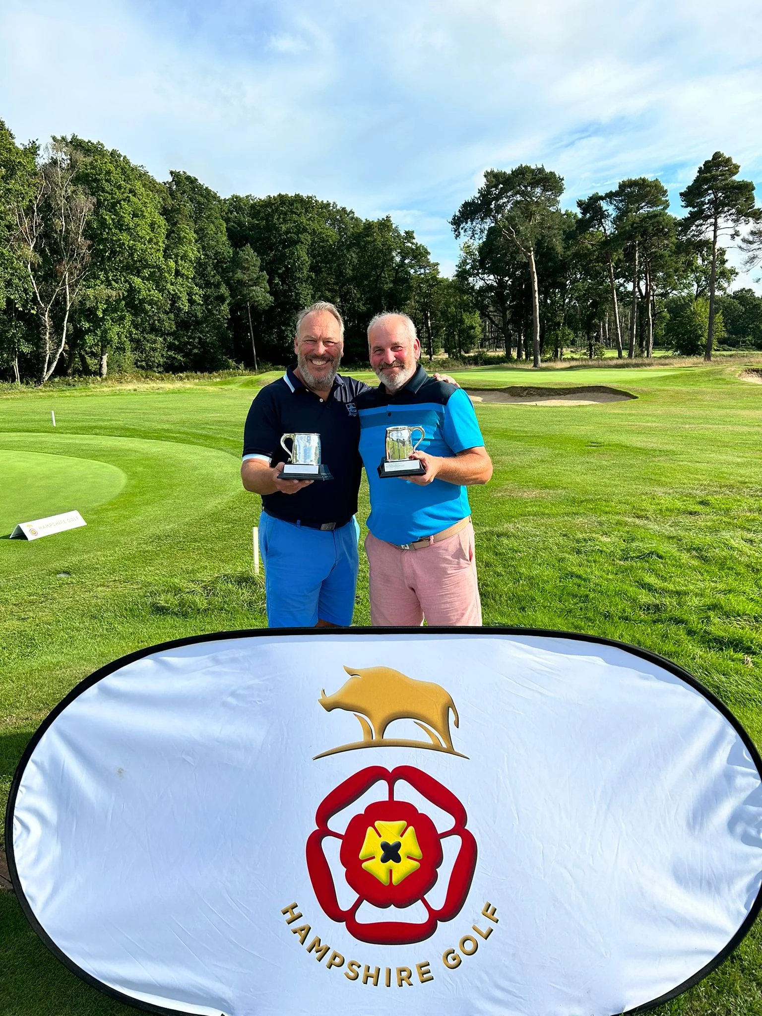 Dunnington and Barker Win Seniors Foursomes Championships